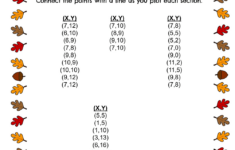 Thanksgiving Plotting Point Worksheets with regard to Thanksgiving Plotting Point Worksheet