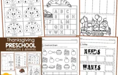 Thanksgiving Preschool Worksheets And Activities No Prep throughout Thanksgiving Abc Worksheets