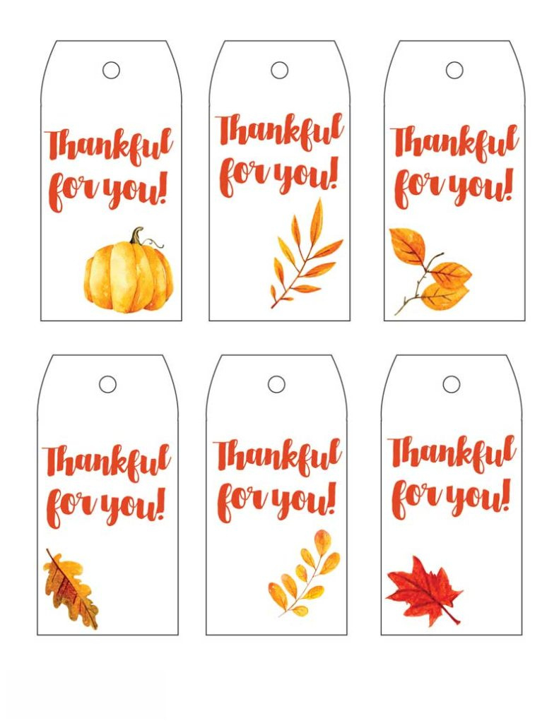 Thanksgiving Printable Gift Tags – South Georgia Style in Free Printable Thanksgiving Gift Tags