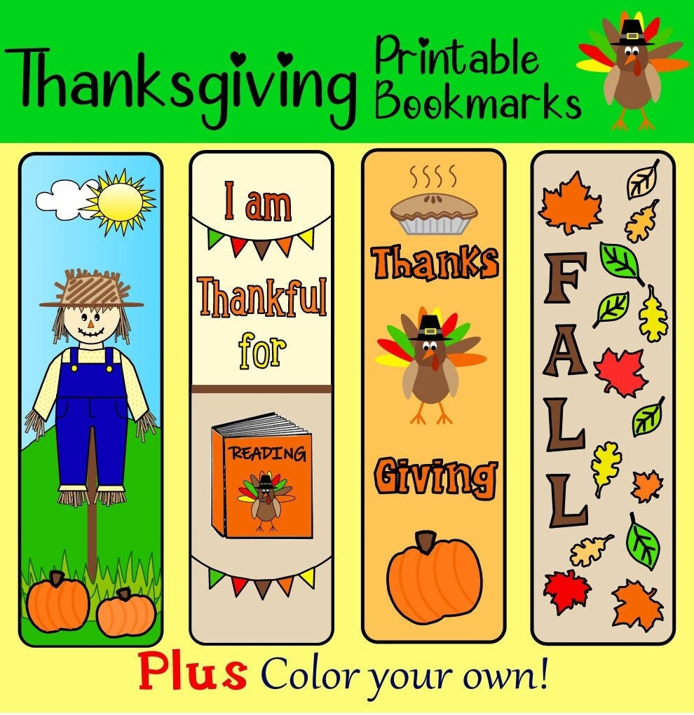 Thanksgiving Printables Kids, Printable Bookmarks For Kids, Fall regarding Thanksgiving Bookmarks Printable