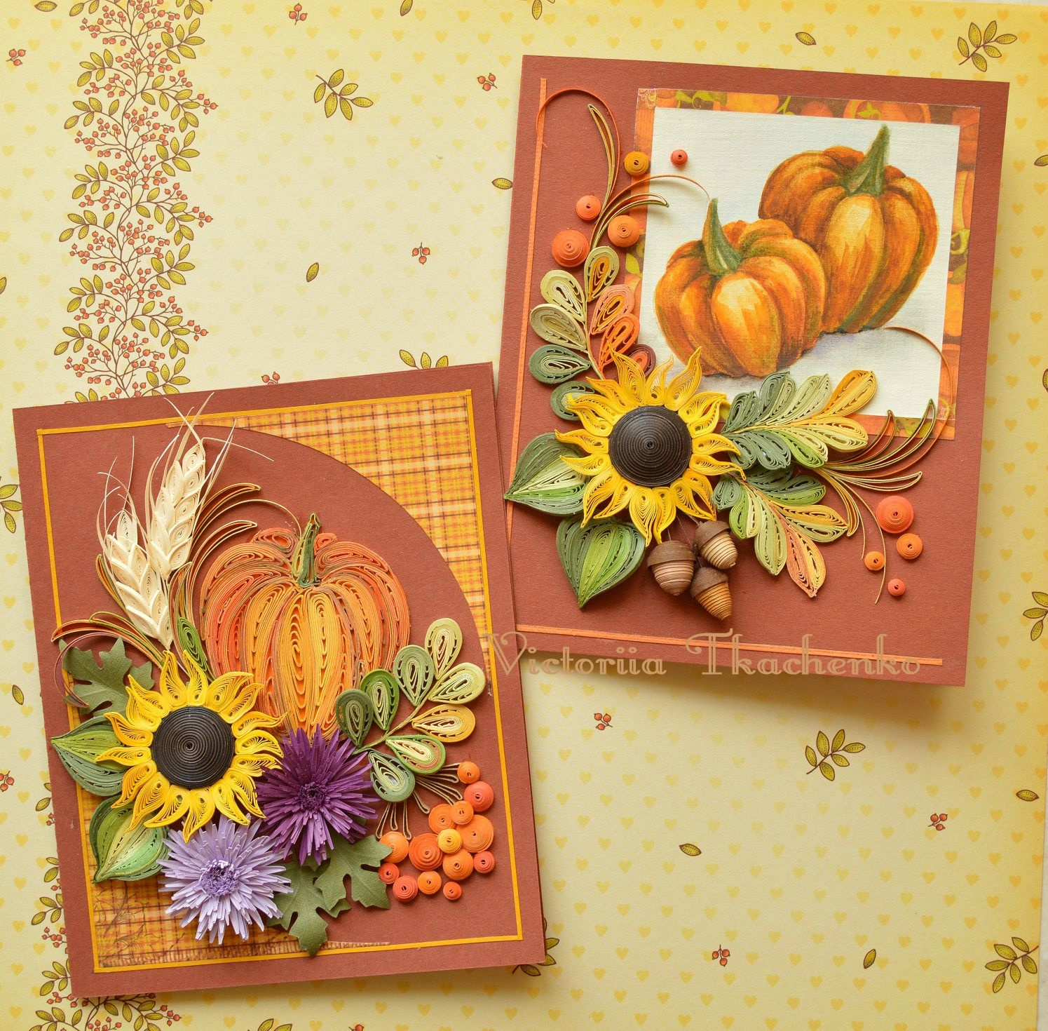 Thanksgiving Quilling Card - Thanksgiving Quilled Card inside Quilling Thanksgiving Cards