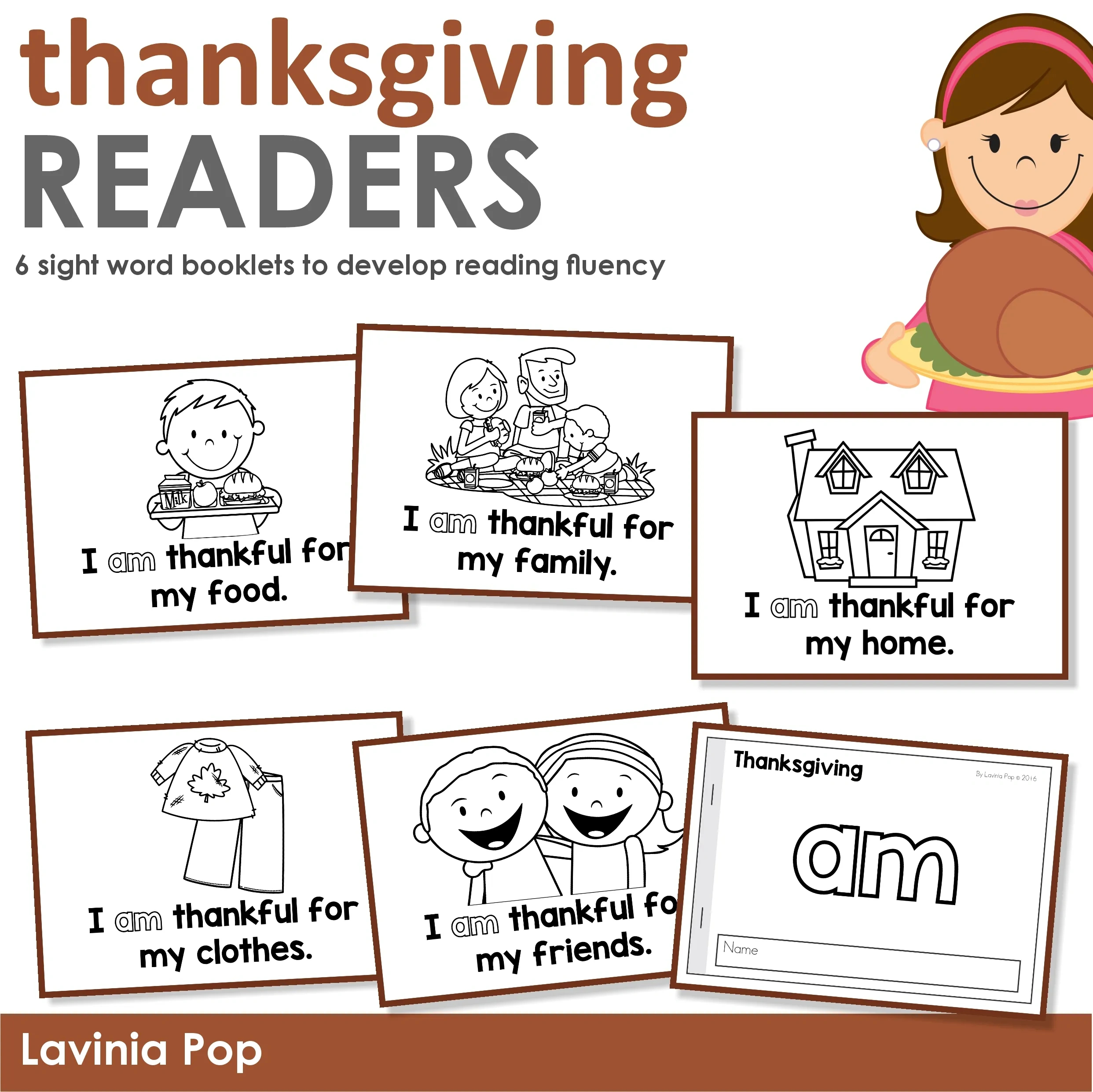 Thanksgiving Read &amp;amp; Trace Sight Word Readers - In My World throughout Thanksgiving Sight Word Worksheets