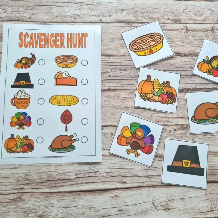 Thanksgiving Scavenger Hunt Free Printable