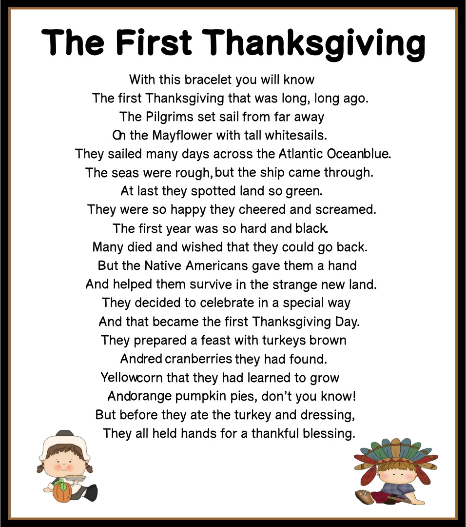 Thanksgiving Story - 13 Free Pdf Printables | Printablee for Story Of Thanksgiving Printable