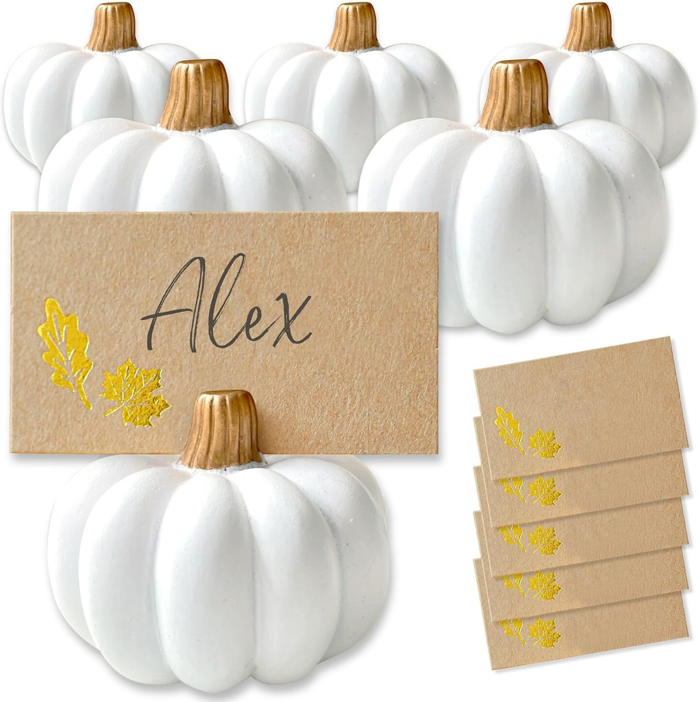 Thanksgiving Table Décor, Fall-Themed Weddings, White | Michaels intended for Place Cards Holders For Thanksgiving