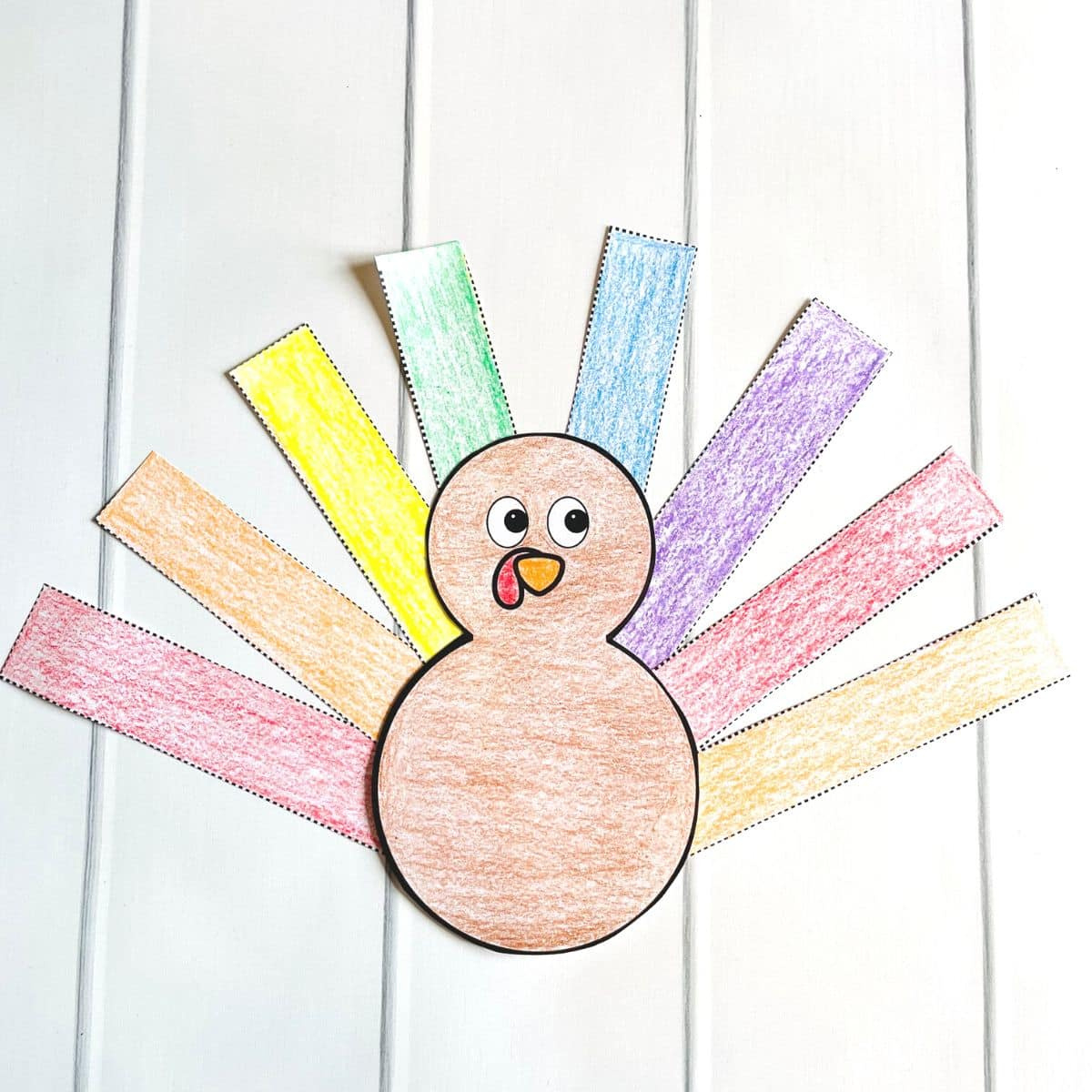 Thanksgiving Turkey Craft Printable 🦃 (Free Template!) with regard to Preschool Printable Thanksgiving Crafts