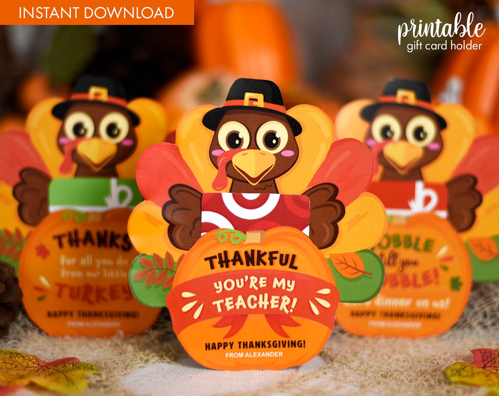 Thanksgiving Turkey Gift Card Holder Printable Gift Card Holder inside Thanksgiving Gift Cards For Employees