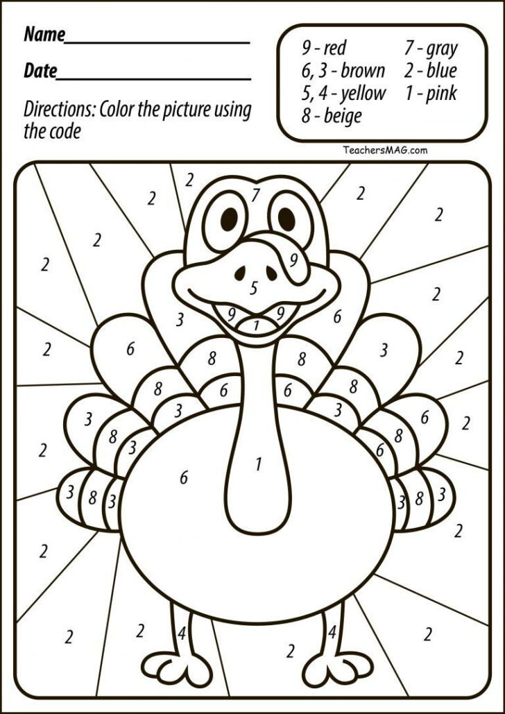 Thanksgiving Day Worksheets For Kindergarten