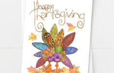 Thanksgiving Turkey Succulents | Thanksgiving Card – Zinnia Sky Studio intended for Thanksgiving Turkey Cards