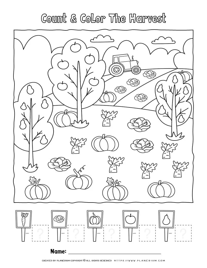 Thanksgiving Worksheet - Counting Math Activity | Planerium in Thanksgiving Counting Worksheets