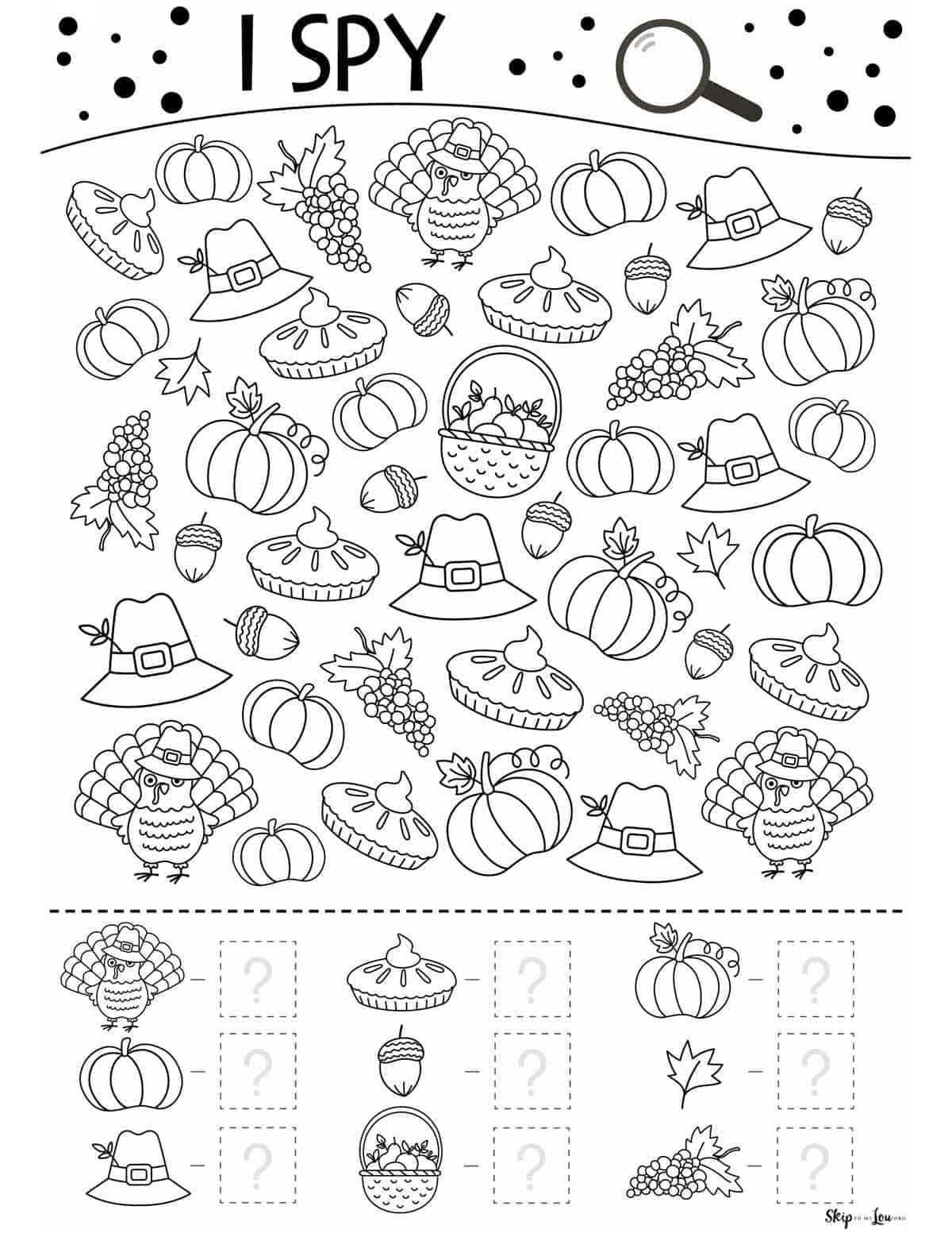 Thanksgiving Worksheets | Skip To My Lou for Thanksgiving Worksheet For Kids