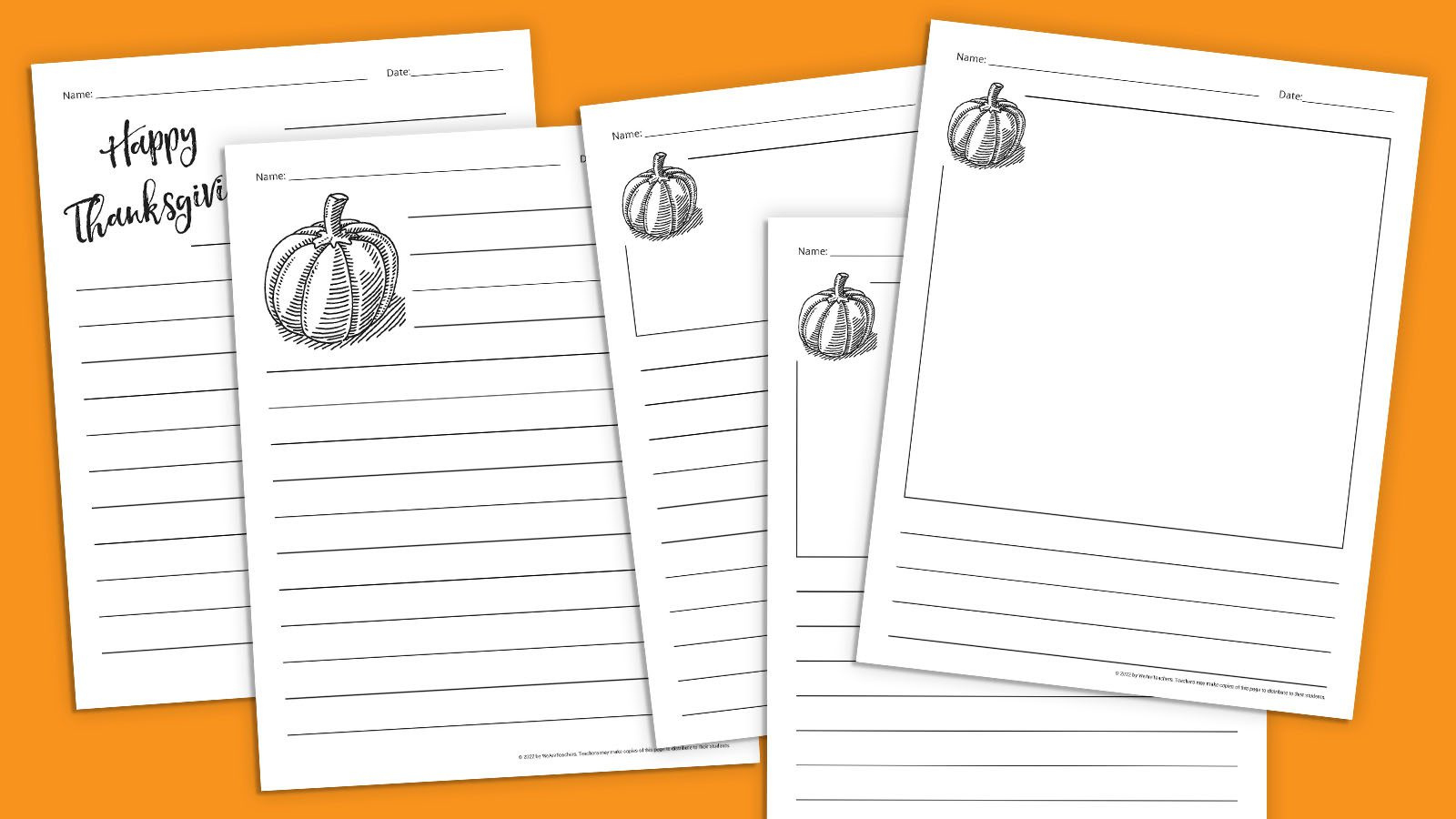 Thanksgiving Writing Paper Plus 15 Gratitude Writing Prompts for Free Printable Thanksgiving Writing Paper