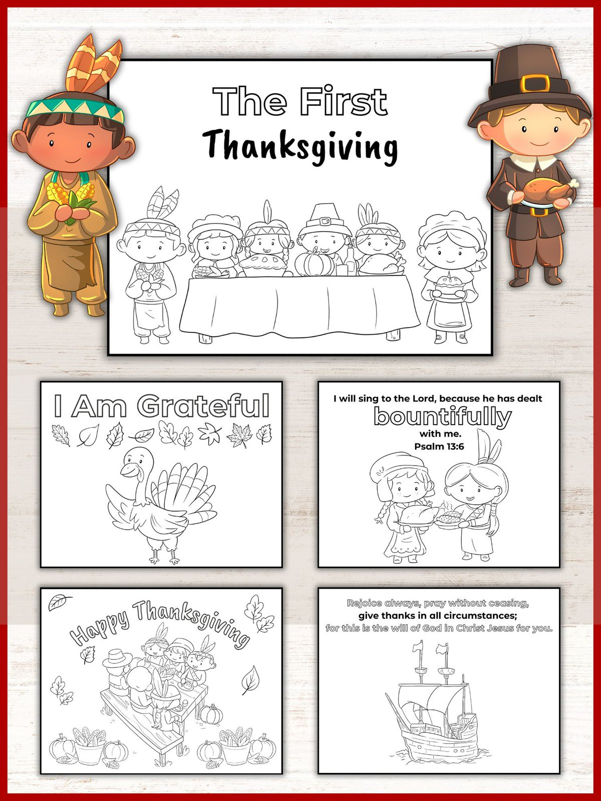 The First Thanksgiving Coloring Page | Healing Home intended for The First Thanksgiving Worksheets