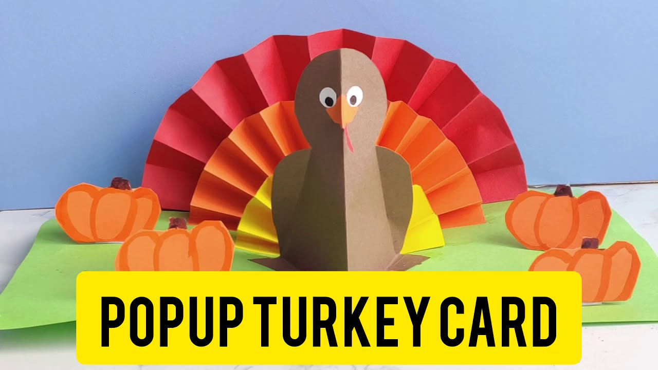 Turkey Pop Up Card| Thanksgiving Craft | Easy Crafts For Kids | Diy Pop-Up Card | Artsycraftsymom pertaining to Craft Thanksgiving Cards