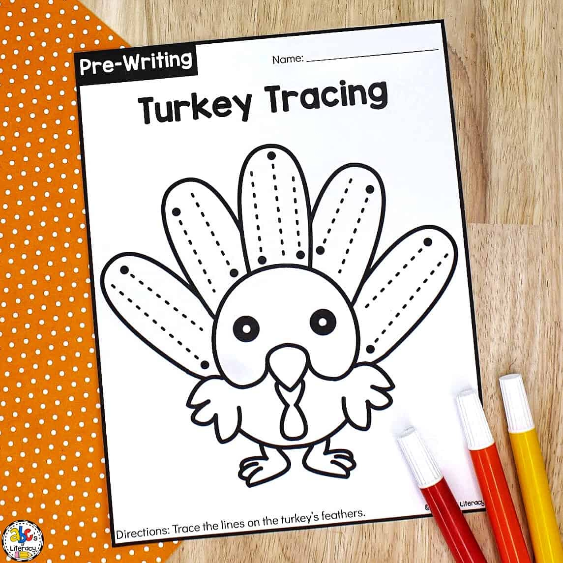 Turkey Tracing Worksheets inside Thanksgiving Tracing Worksheets Preschool