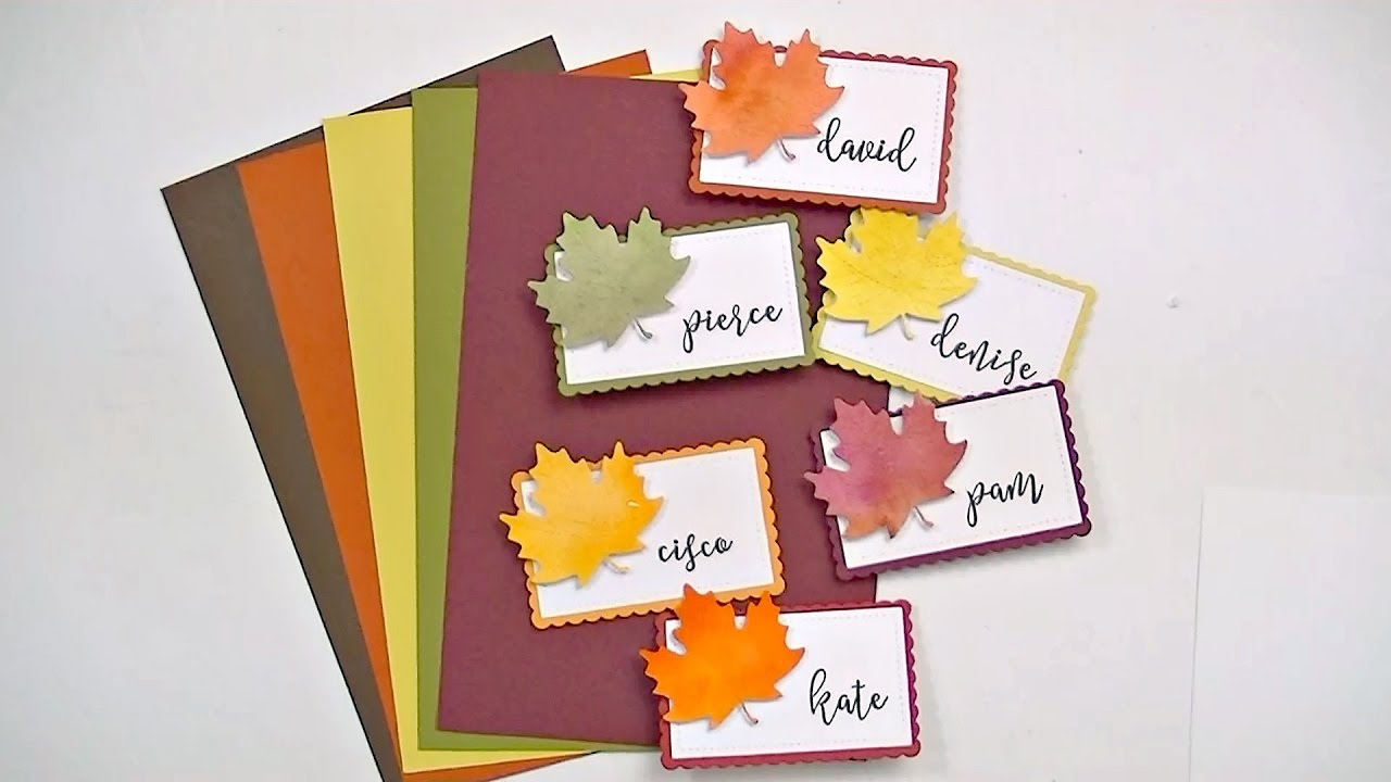 Tutorial: Diy Thanksgiving Place Cards inside DIY Place Cards For Thanksgiving