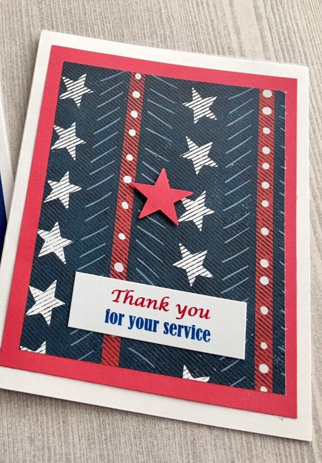 Veterans Day Card, Thank You For Your Service Card, Patriotic Card with Thanksgiving Cards For Soldiers