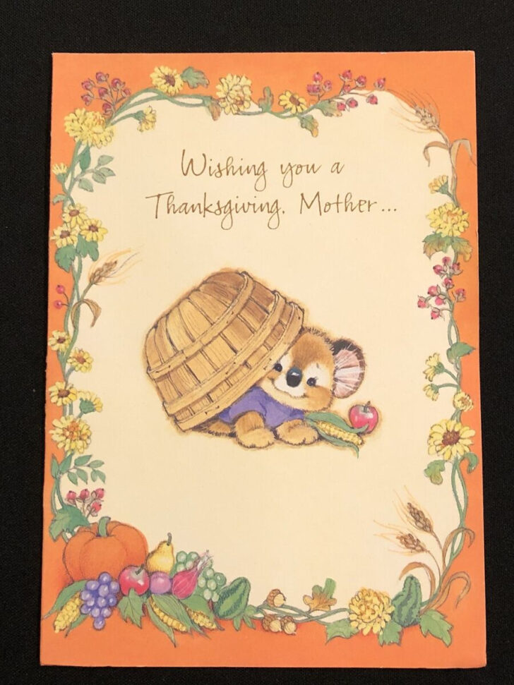 Thanksgiving Cards For Mother