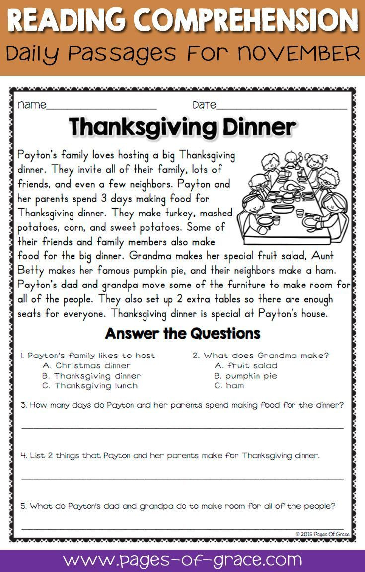 Wh Question Worksheets 6Cc in Free Thanksgiving Reading Comprehension Worksheets