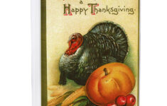 Wishing You A Happy Thanksgiving Set/5 Greeting Cardsryan pertaining to Vintage Thanksgiving Cards