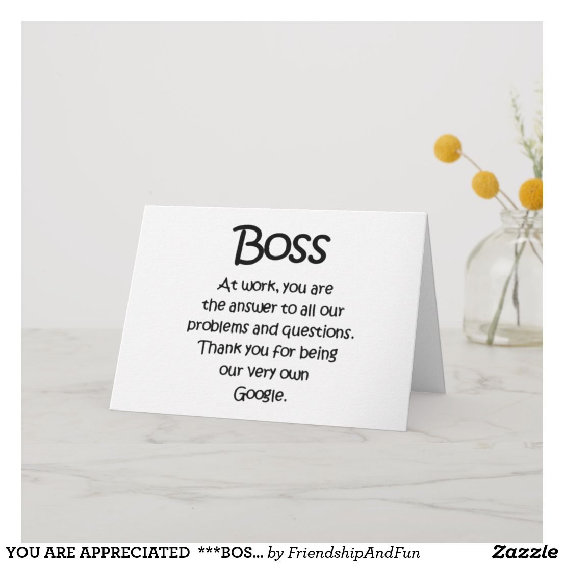 You Are Appreciated ***Boss*** Thanksgiving Card | Zazzle inside Thanksgiving Cards For Boss