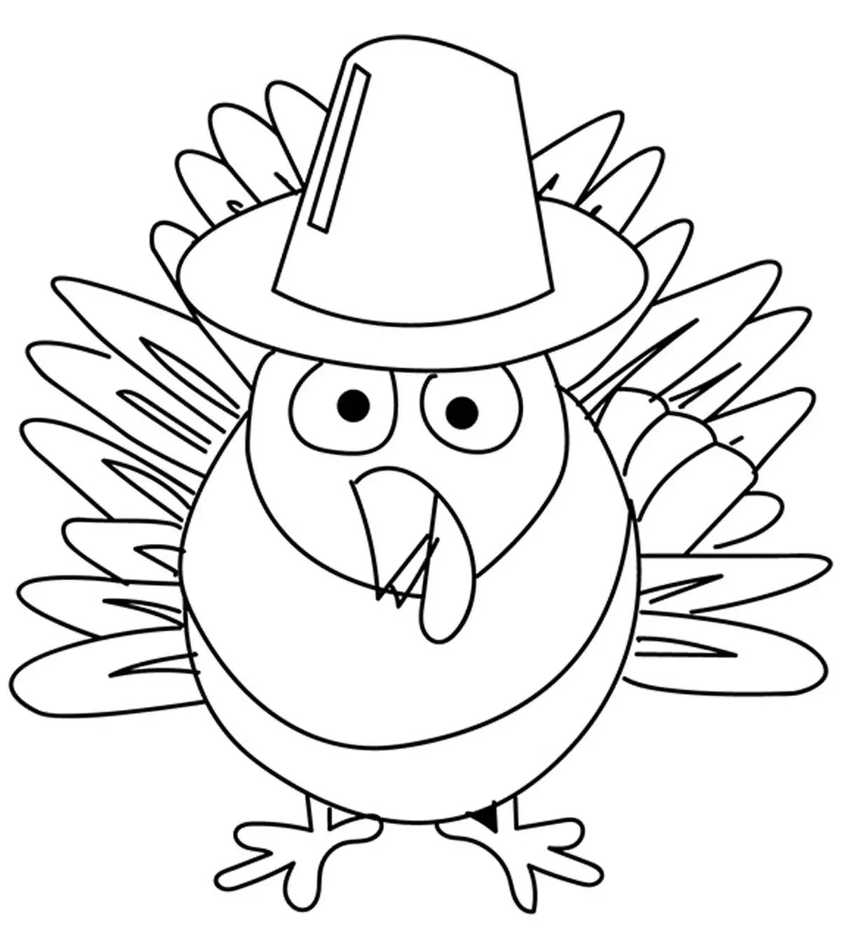 10 Best Thanksgiving Turkey Coloring Pages Your Toddler Will Love inside Printable Turkey Clipart Informational