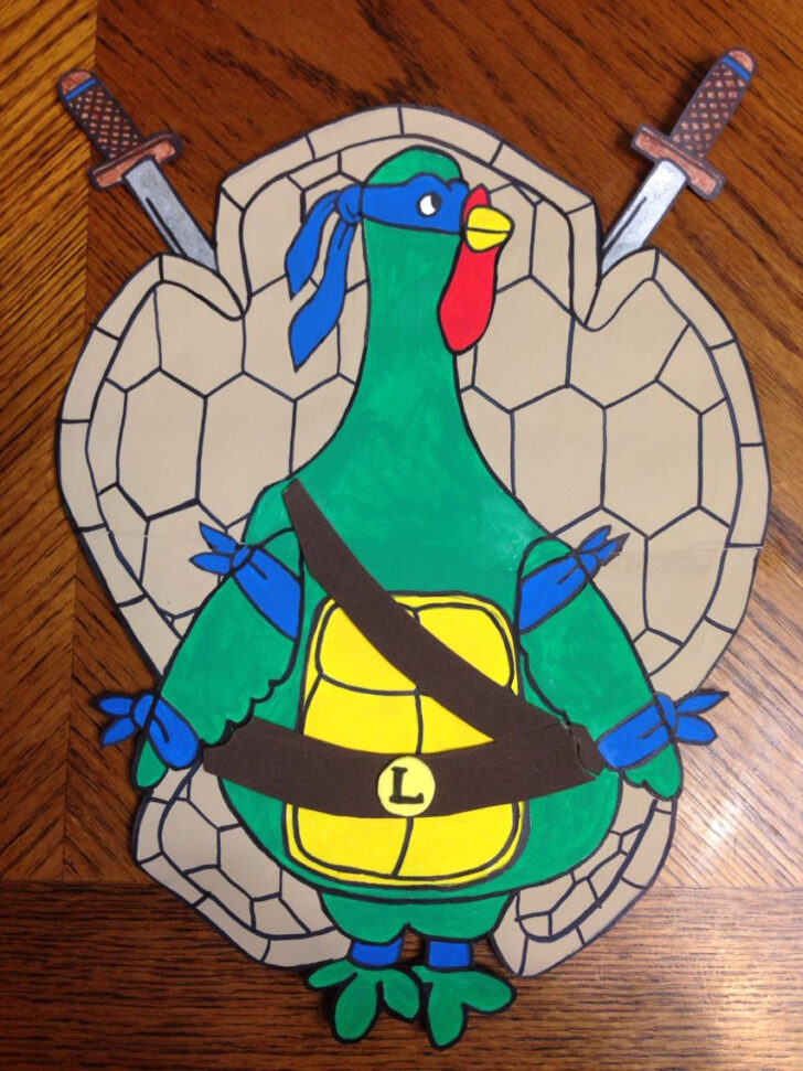 Printable Ninja Turtle Turkey Disguise
