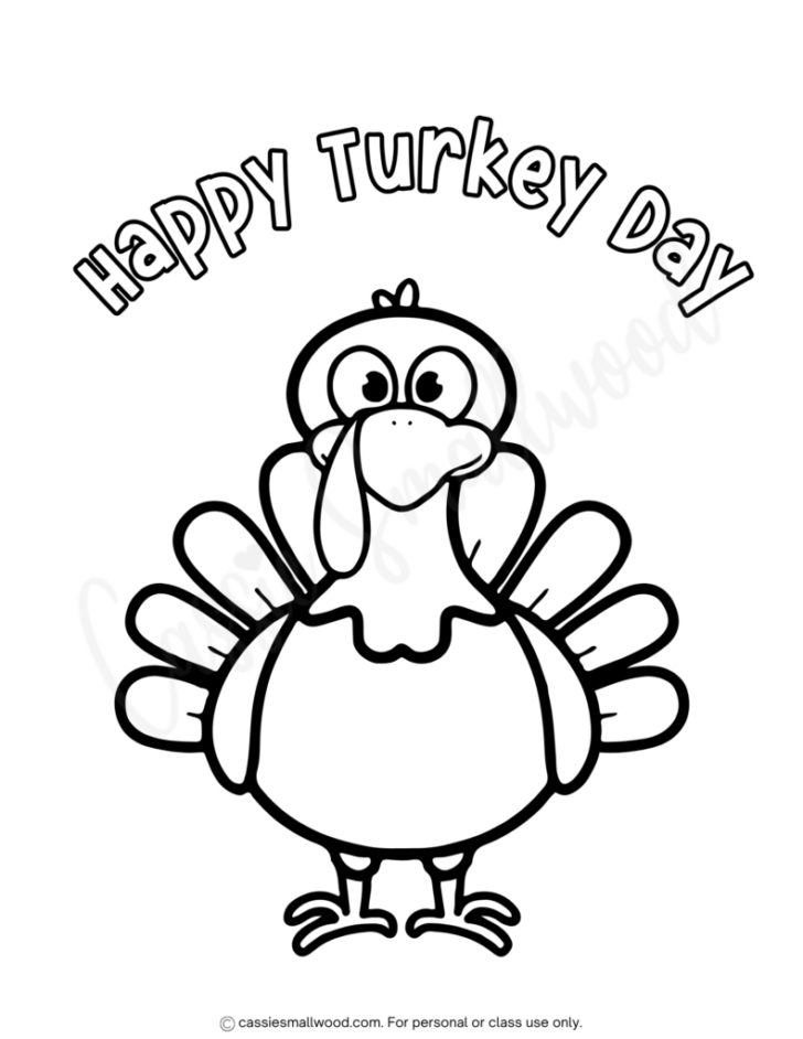 Printable Happy Thanksgiving Turkey Printable Happy Thanksgiving Turkey