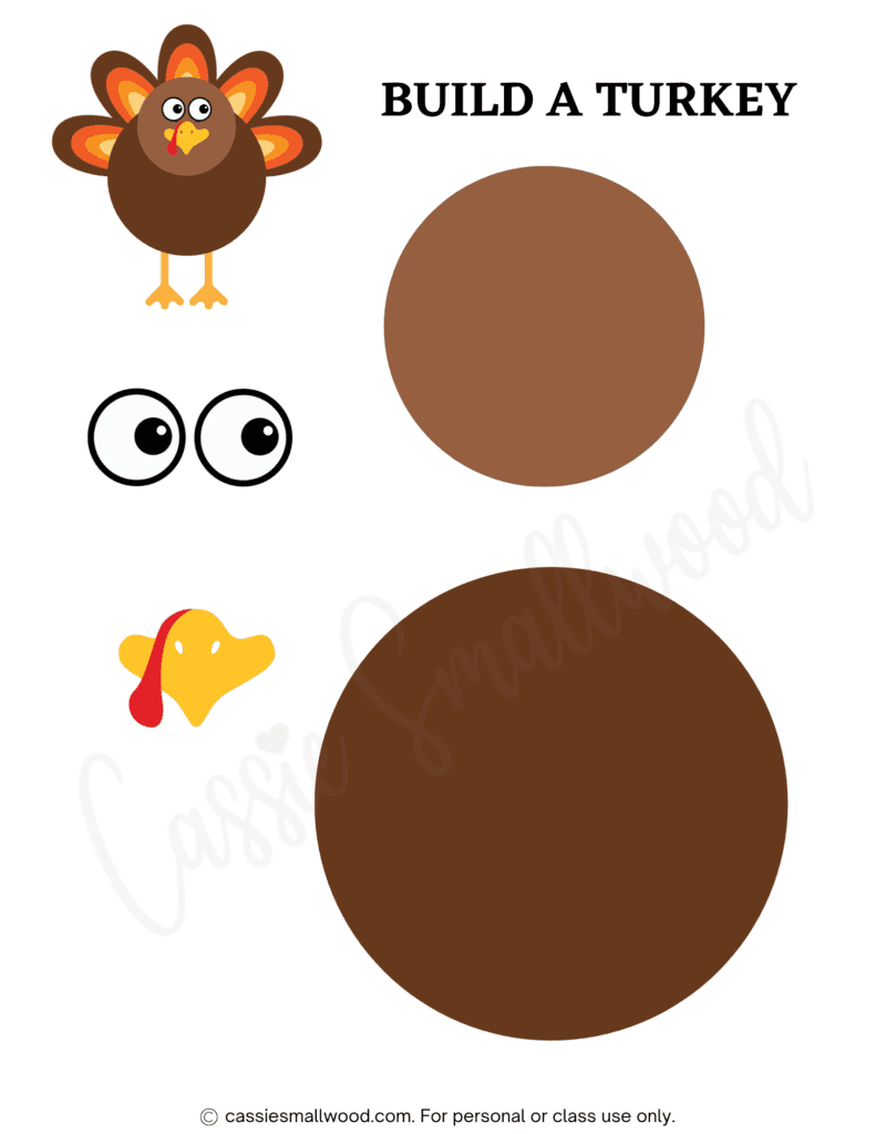 31 Cutest Turkey Templates - Cassie Smallwood for Create a Turkey Printable