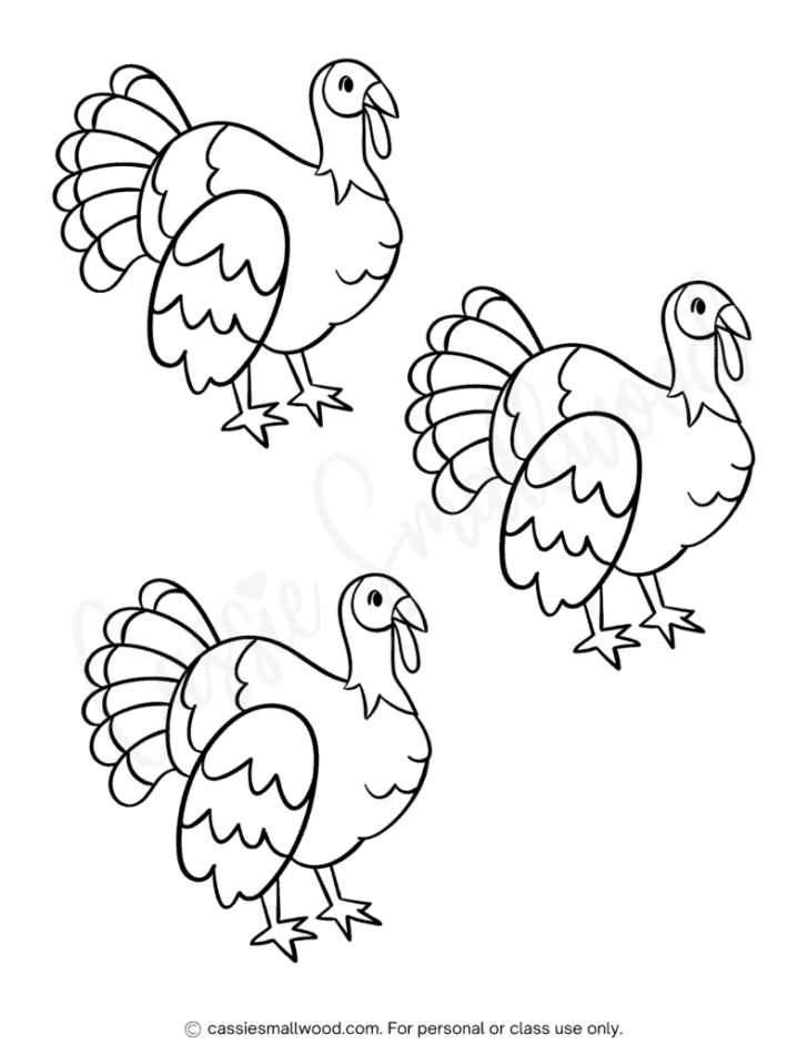 Turkey Outline Printable Free