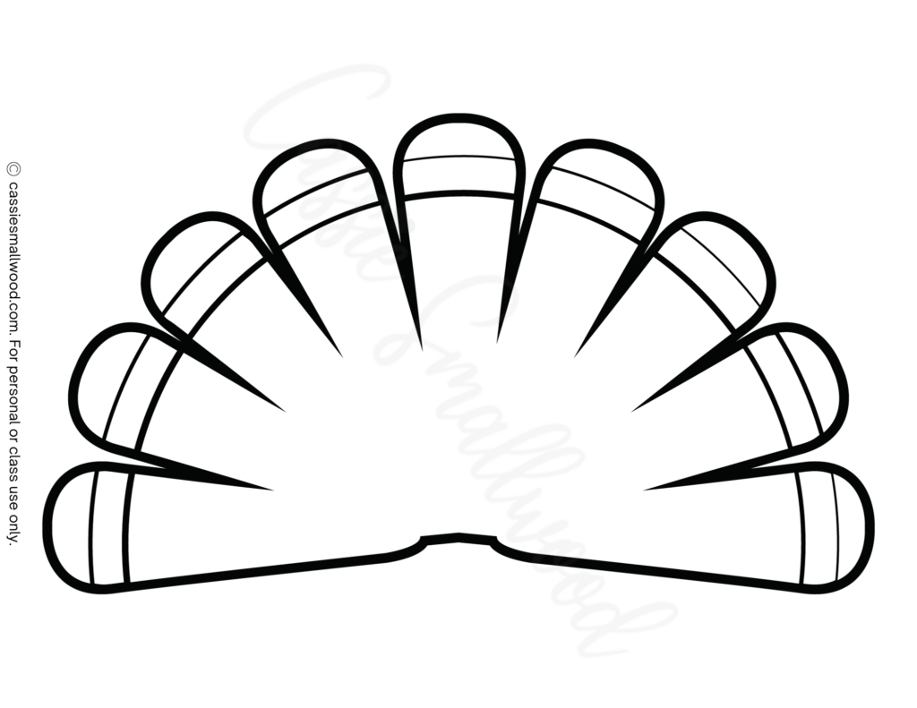 31 Cutest Turkey Templates - Cassie Smallwood inside Turkey Feather Printable Template