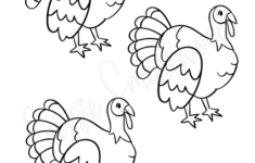31 Cutest Turkey Templates – Cassie Smallwood pertaining to Turkey Outline Printable Free