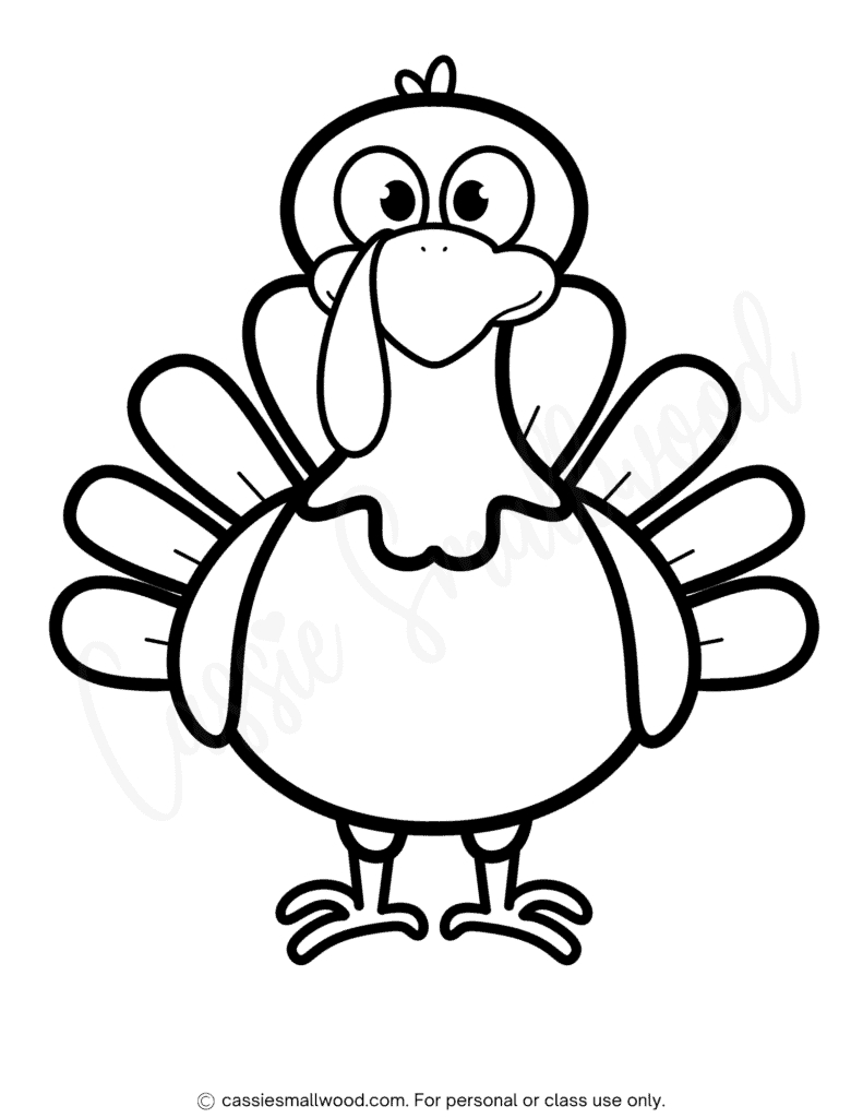 31 Cutest Turkey Templates - Cassie Smallwood regarding Free Printable Blank Turkey Template