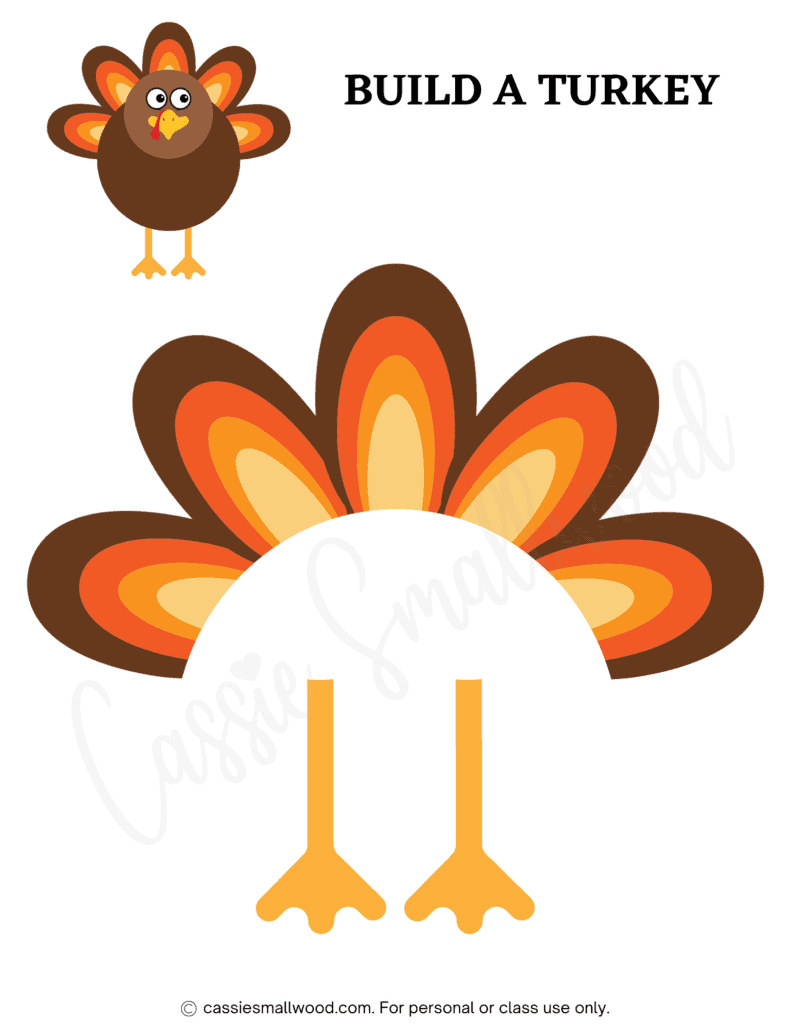 31 Cutest Turkey Templates - Cassie Smallwood regarding Free Printable Turkey Feet Template