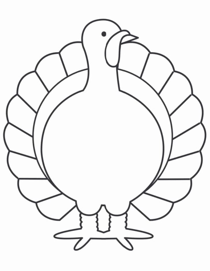 Turkey Outline Printable