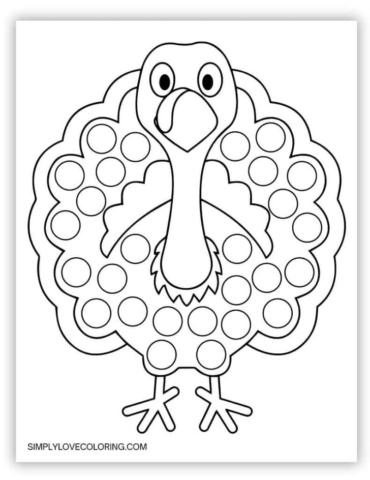 Turkey Dot to Dot Free Printables