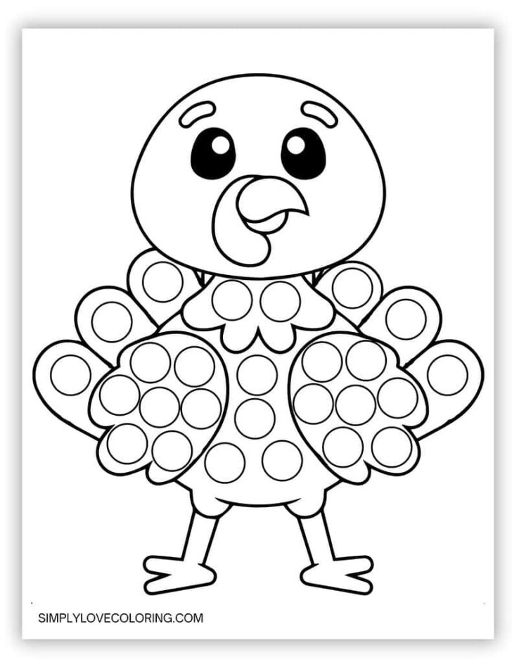 Turkey Dot Art Printable Turkey Dot Art Printable