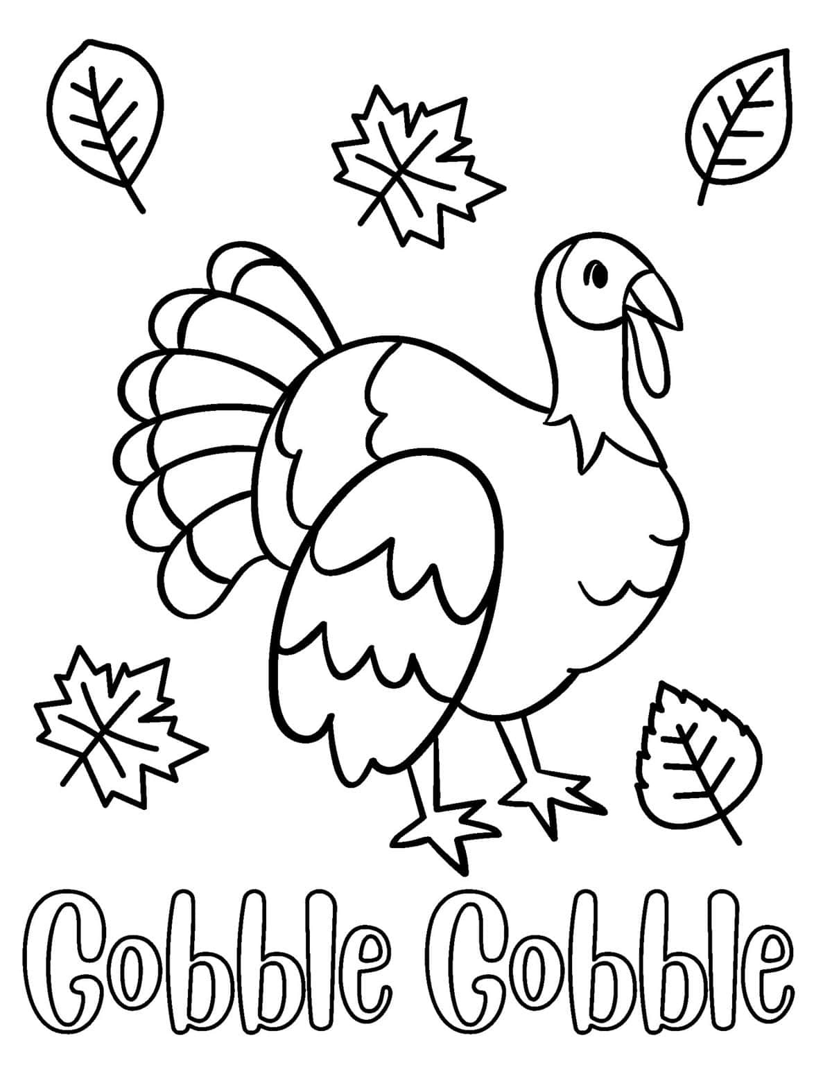 45 Free Thanksgiving Coloring Pages For Kids And Adults - Prudent with Turkey Coloring Page Printable Free