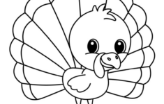 6 Free Turkey Coloring Pages – Fun With Mama for Cute Turkey Printable