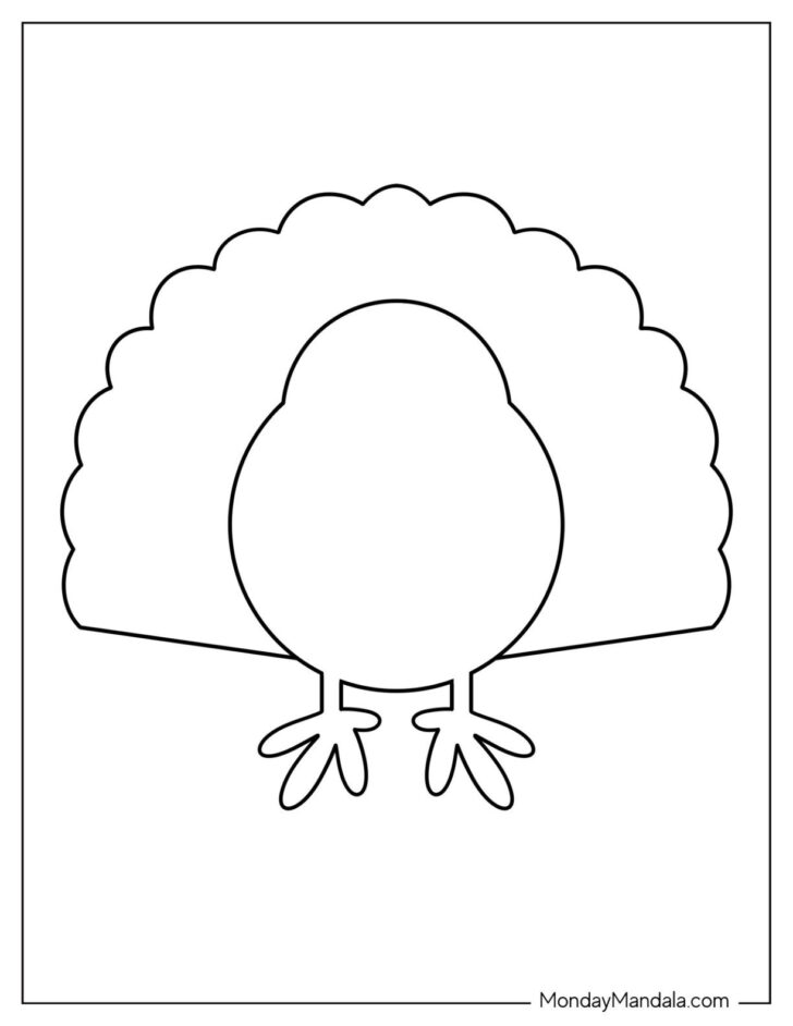 Simple Turkey Printable Simple Turkey Printable