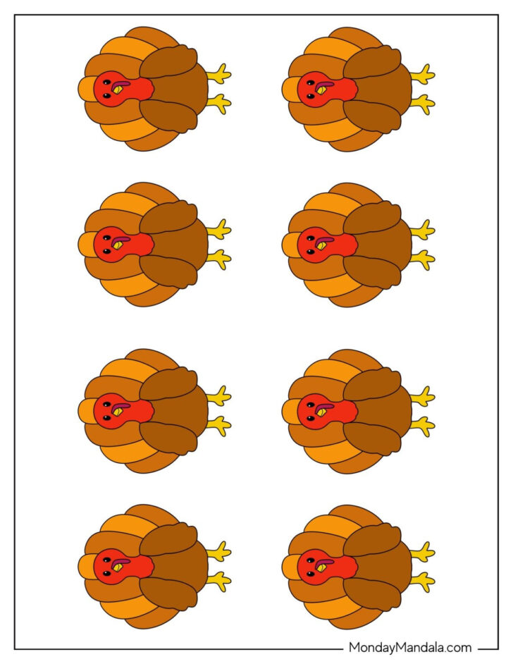 Mini Turkey Printable Mini Turkey Printable