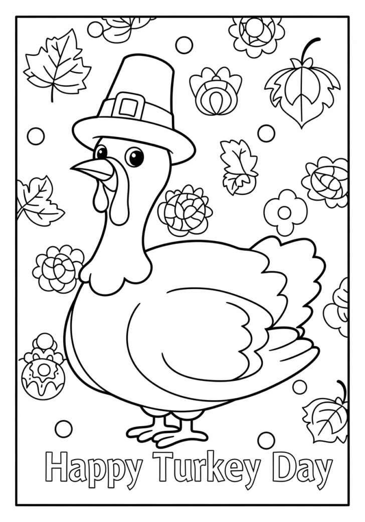 Printable Turkeys to Color