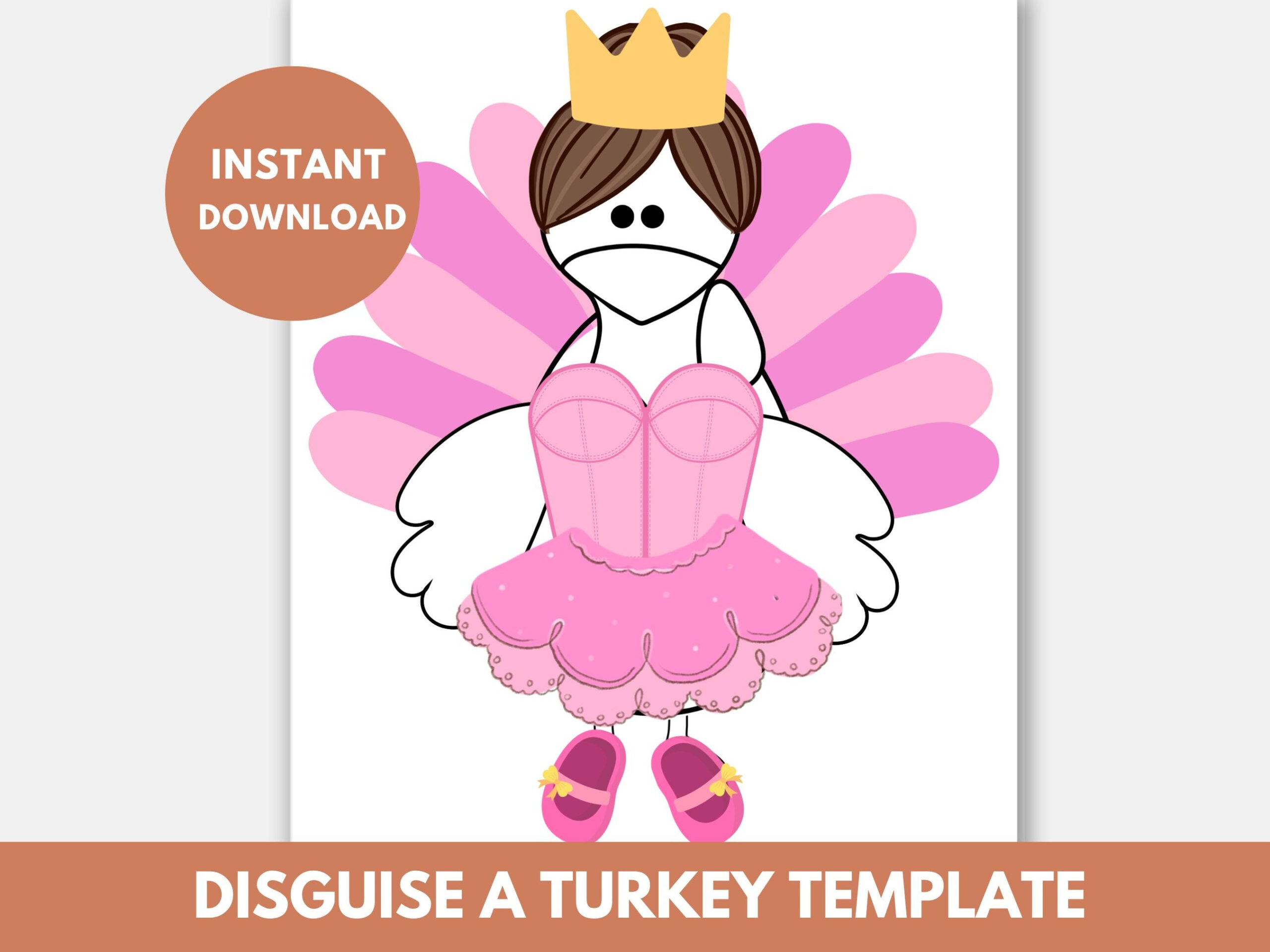 Ballerina Turkey Disguise Template Printable Disguise A Turkey In within Ballerina Turkey Disguise Printable