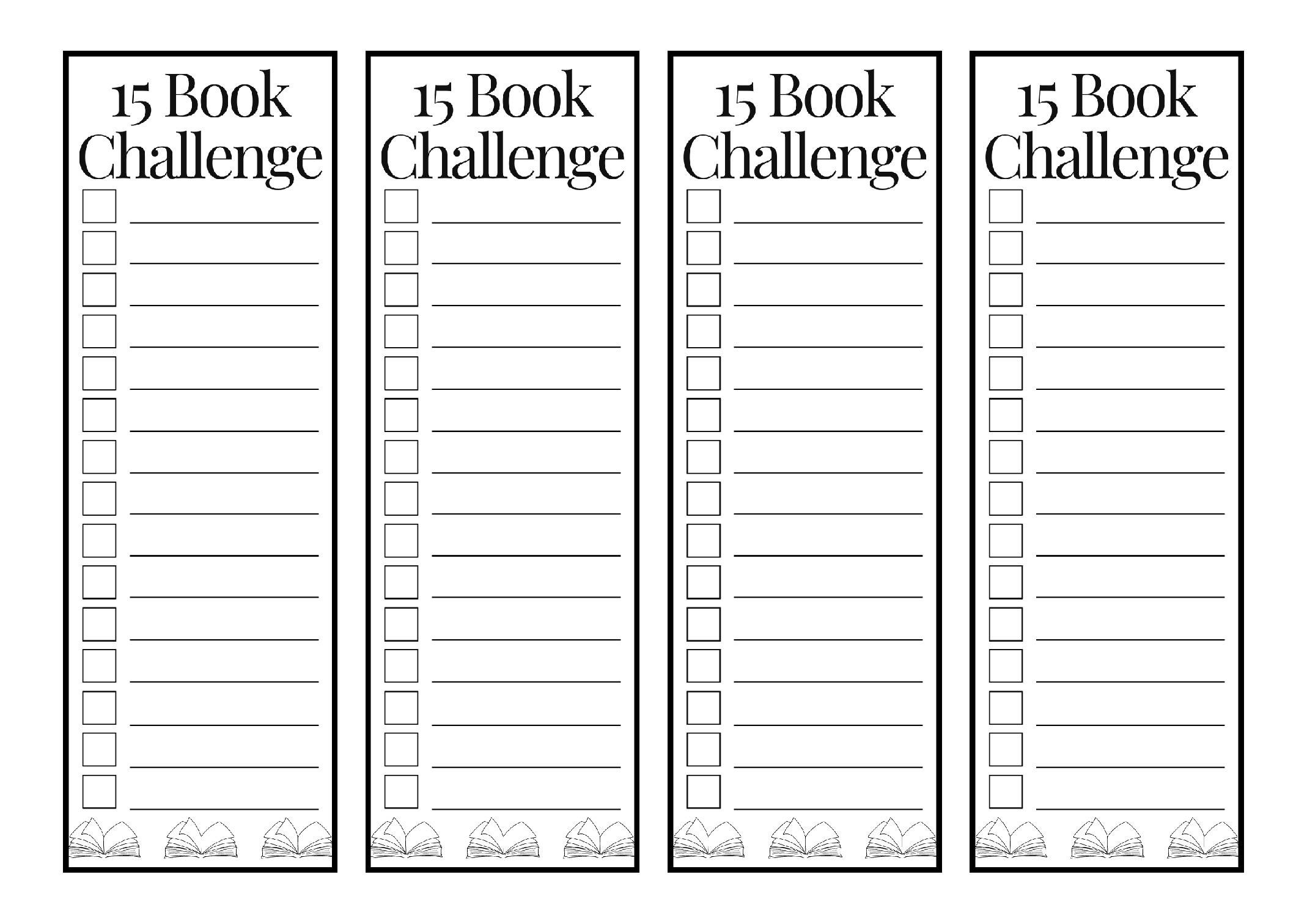 Book Challenge Bookmarks (Printable Reading Tracker Bookmarks) | Tpt within Free Printable Turkey Bookmarks	Informational