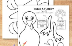 Build A Turkey Craft: Free Printable | Craft Corner Diy for Free Printable Cut Out Turkey