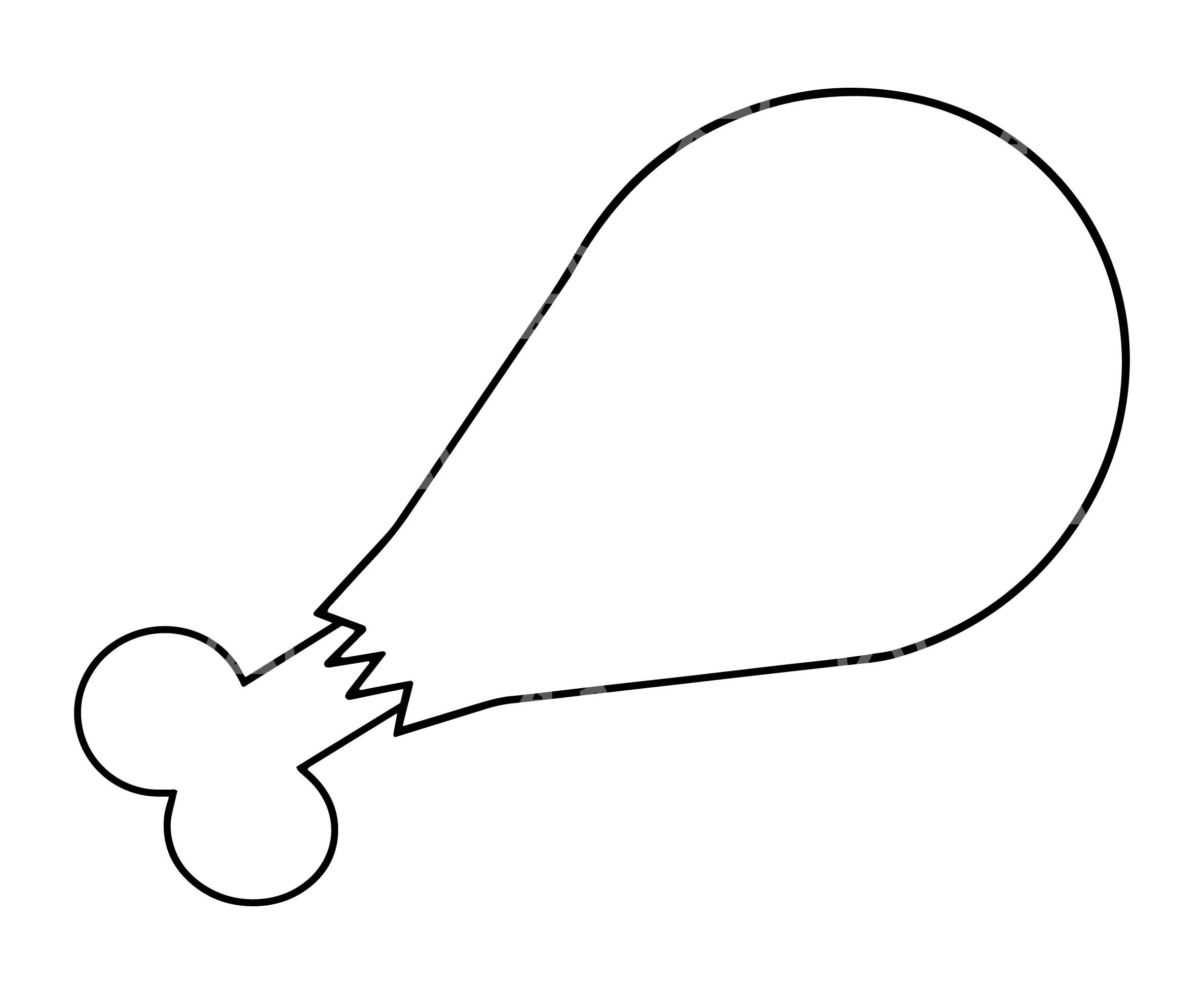 Chicken Leg Svg, Turkey Leg Svg, Leg Day, Chicken Drumstick with Turkey Legs Printable