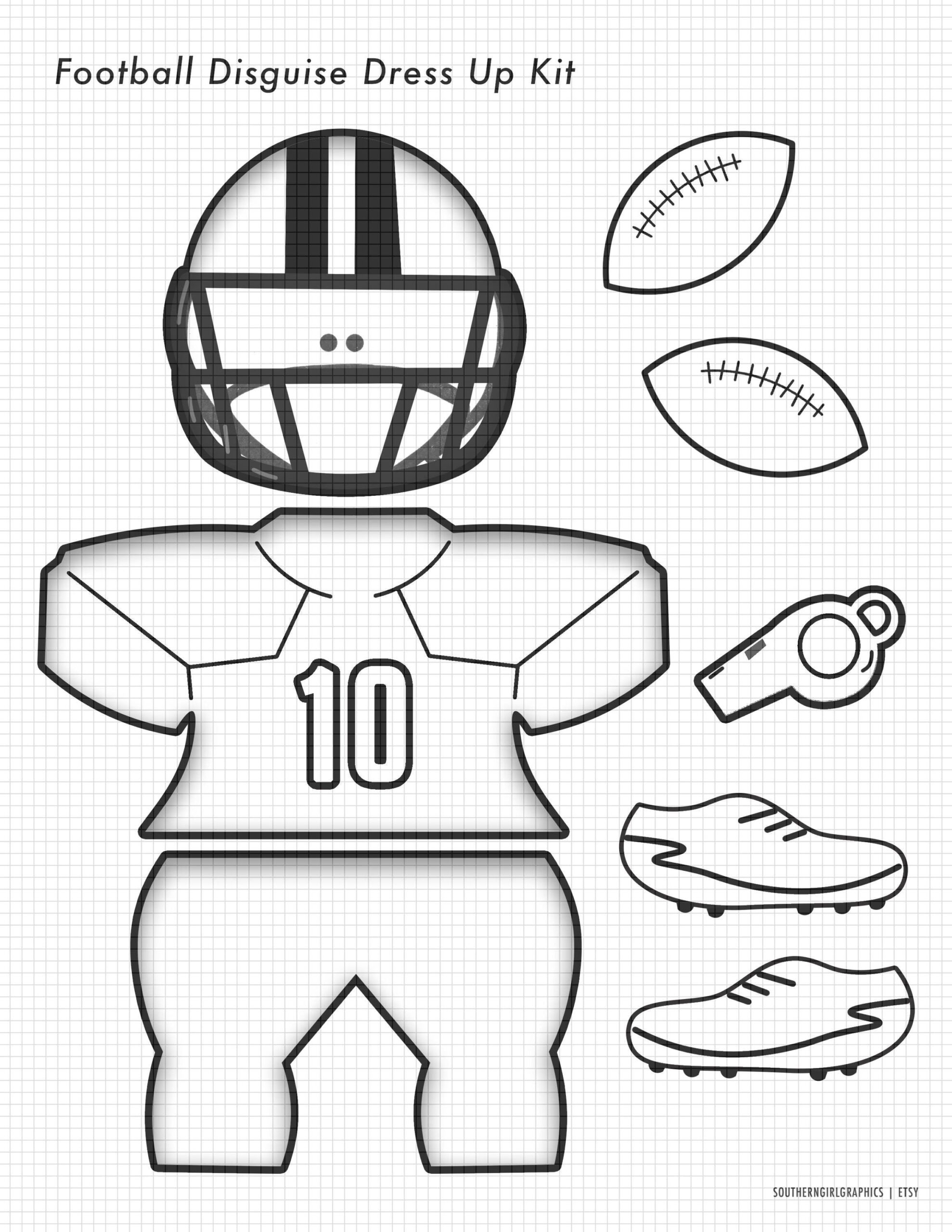 Coloring Football Turkey Disguise Clip Art - Football Turkey with regard to Football Turkey Disguise Printable