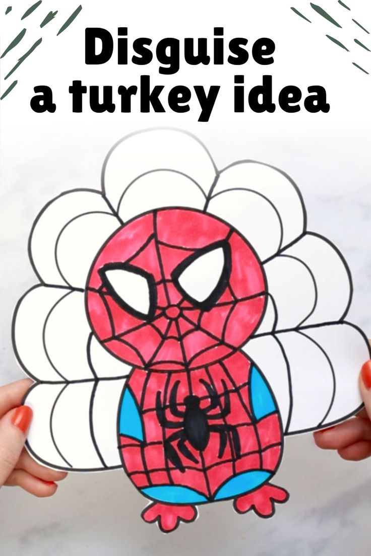 Cool Turkey In Disguise Idea throughout Free Printable Spiderman Turkey Disguise Template