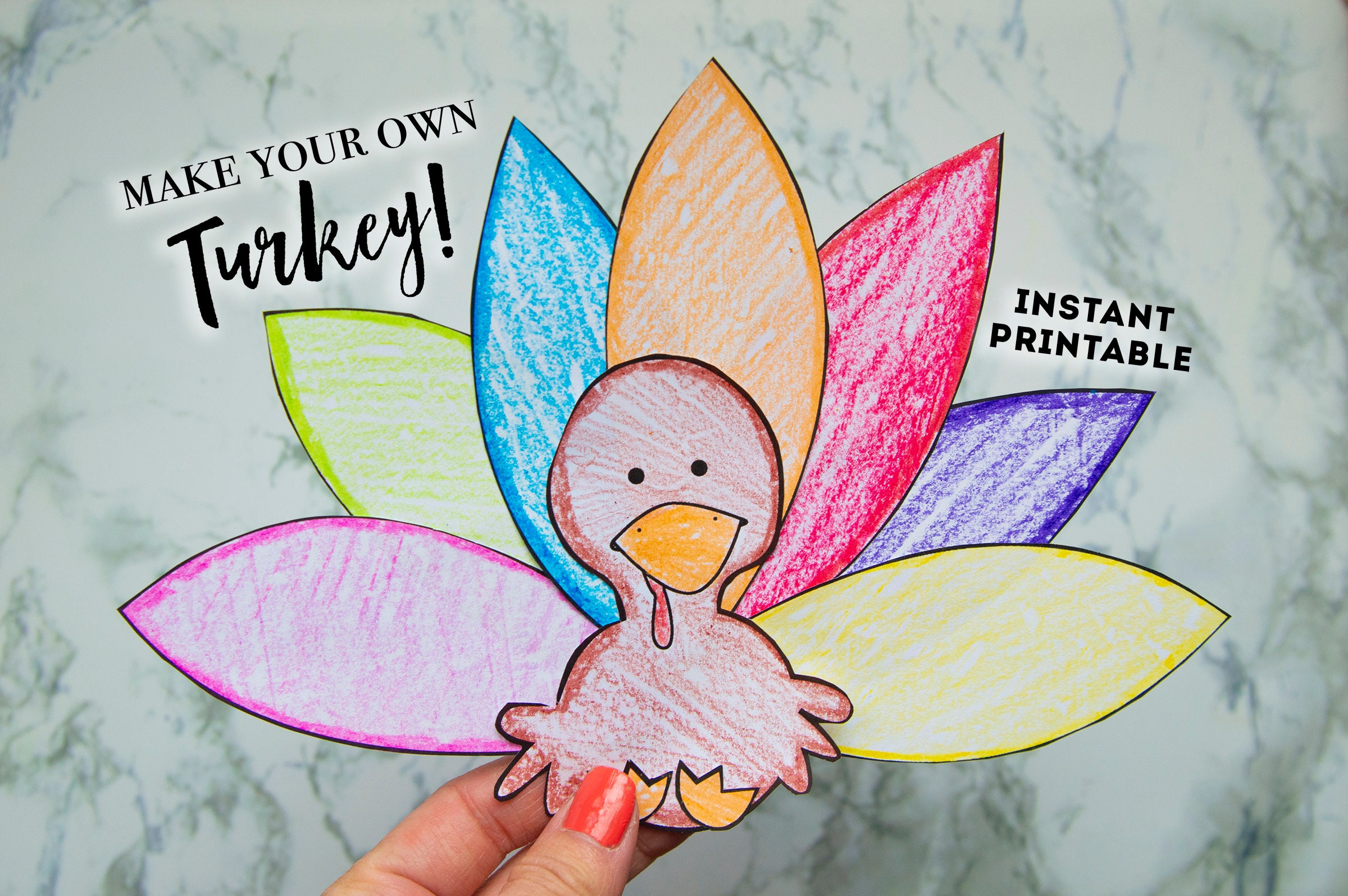 Create Your Own Turkey Printable - Activity, Toddler, Kids inside Make Your Own Turkey Printable