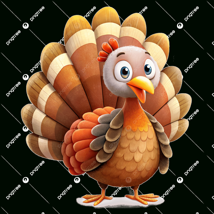 Printable Cute Turkey Clipart